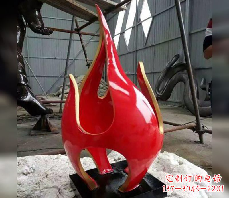 湖州不锈钢火龙果雕塑传承传统文化的艺术品