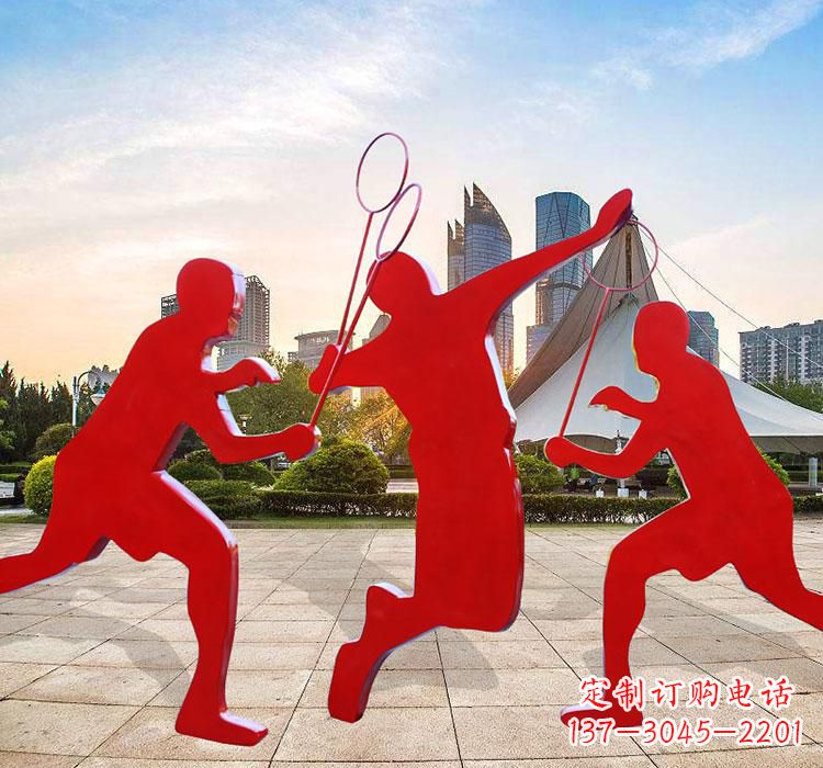 湖州不锈钢羽毛球雕塑艺术与运动的完美结合