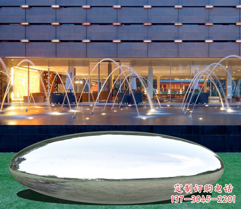 湖州不锈钢镜面鹅卵石雕塑