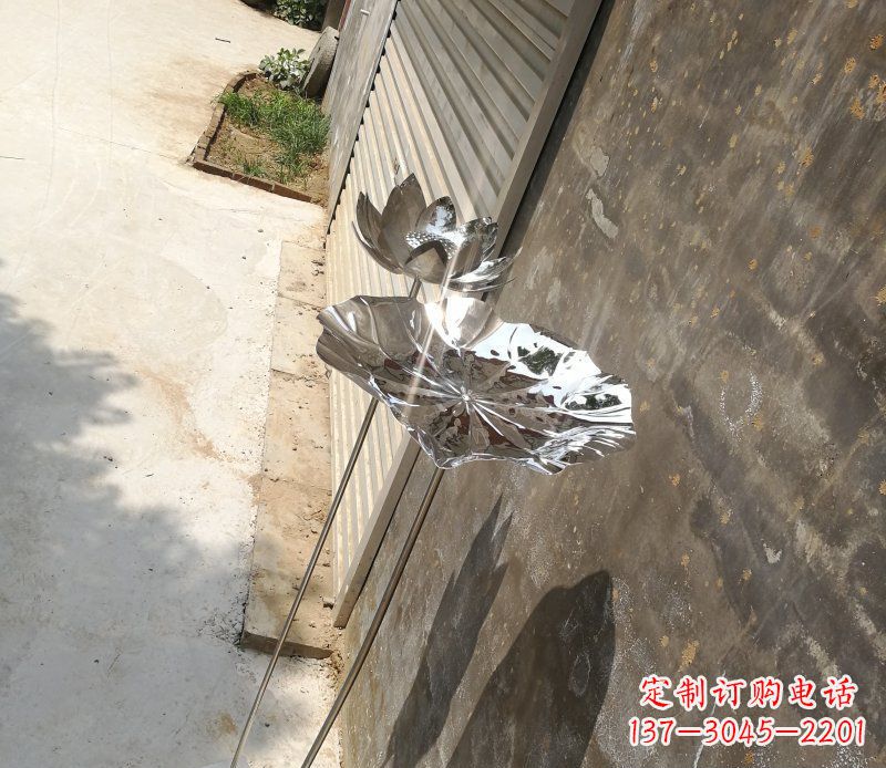 湖州不锈钢荷叶雕塑精美的艺术瑰宝