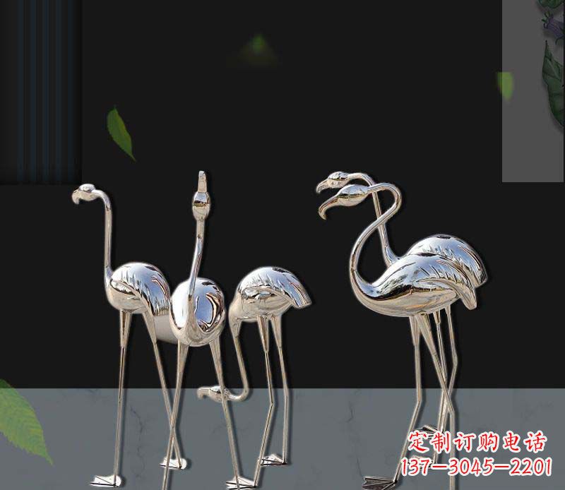 湖州非凡之美不锈钢火烈鸟雕塑