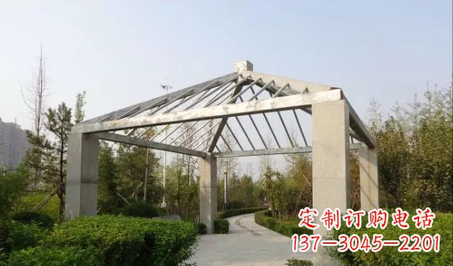 湖州不锈钢凉亭雕塑点缀公园景观