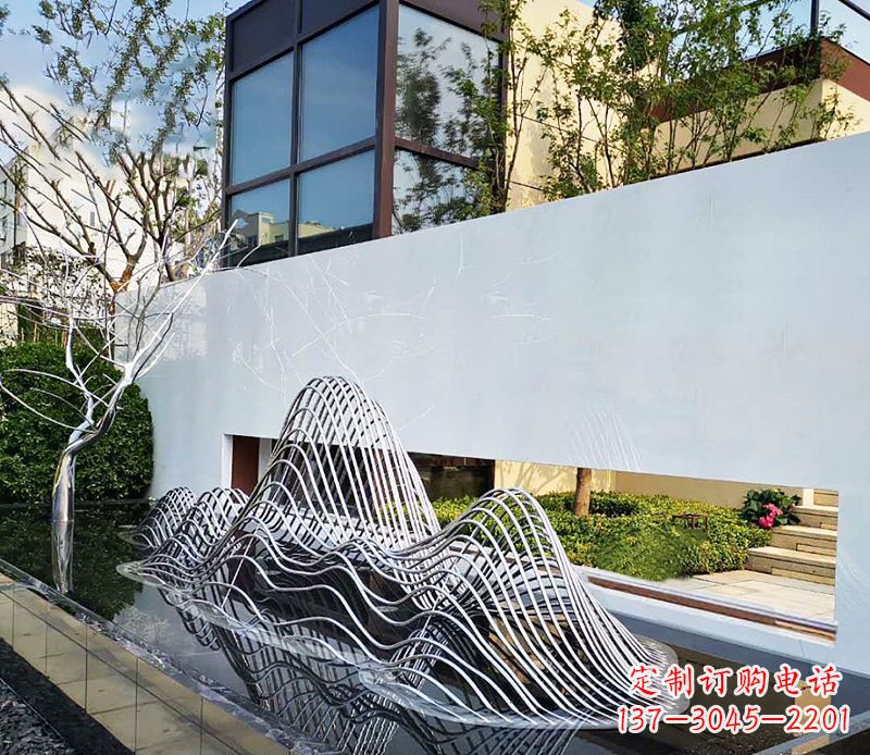 湖州不锈钢镂空假山雕塑精美外形,细腻工艺