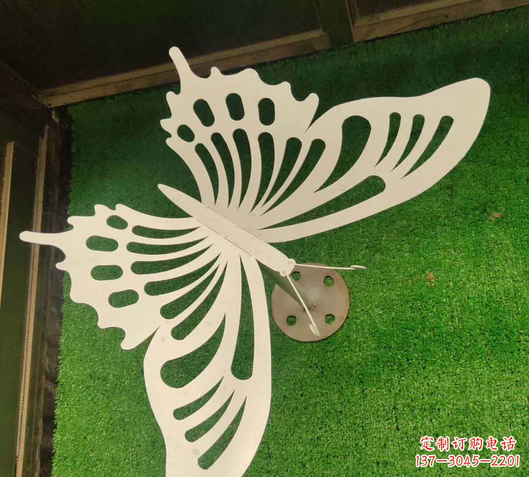 湖州不锈钢镂空蝴蝶雕塑灵动翩跹