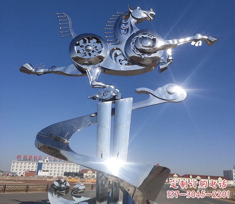 湖州不锈钢马踏飞燕雕塑——精美的艺术品
