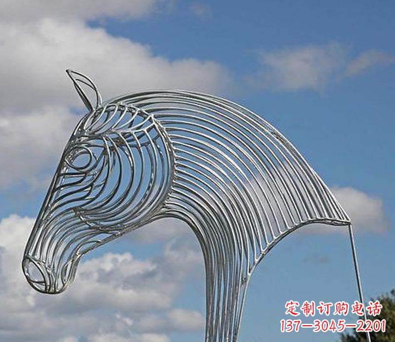 湖州不锈钢马头雕塑抽象雕塑的新突破