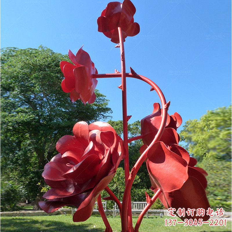 湖州玫瑰雕塑艺术的精美表达