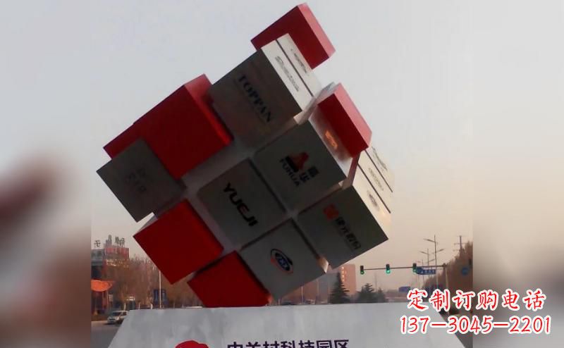 湖州不锈钢魔方雕塑艺术精灵的精彩表现