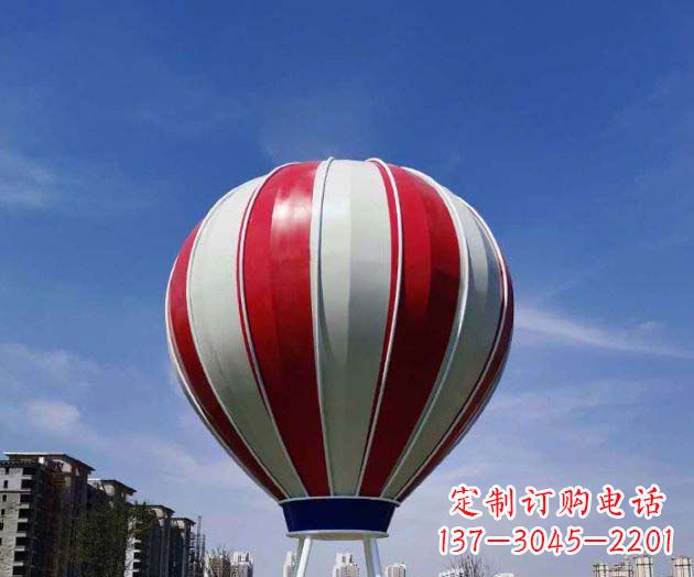 湖州不锈钢热气球雕塑给景观增添精彩