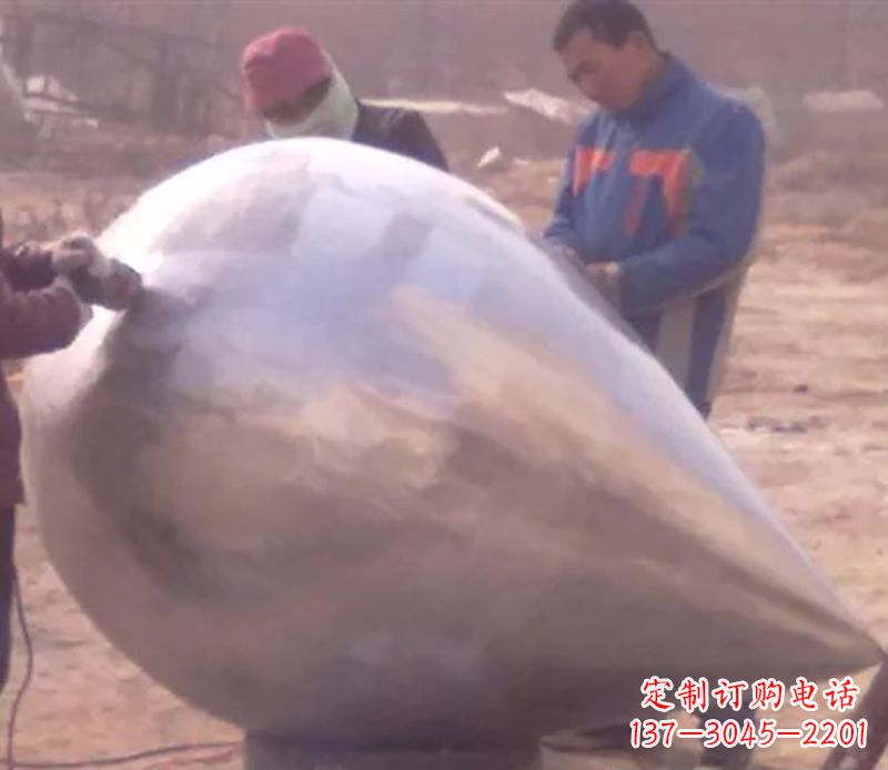 湖州不锈钢水滴雕塑精致美丽的艺术品