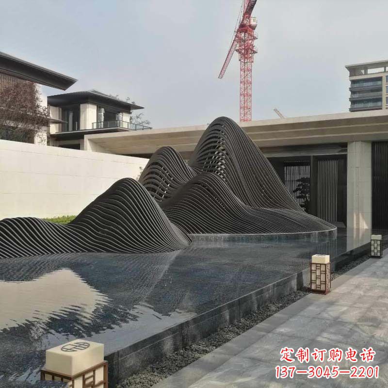 湖州不锈钢铁艺假山艺术性的美化