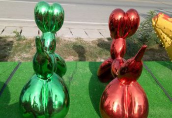 湖州不锈钢气球狗雕塑