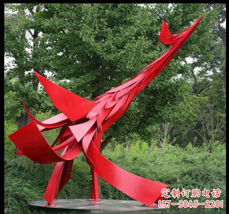 湖州不锈钢凤凰雕塑——美丽而神秘的象征