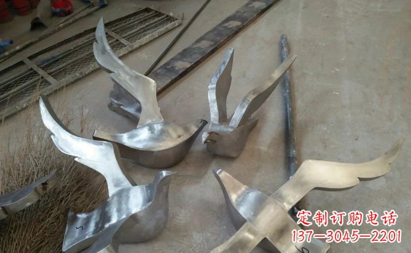 湖州精美的不锈钢小型鸽子雕塑