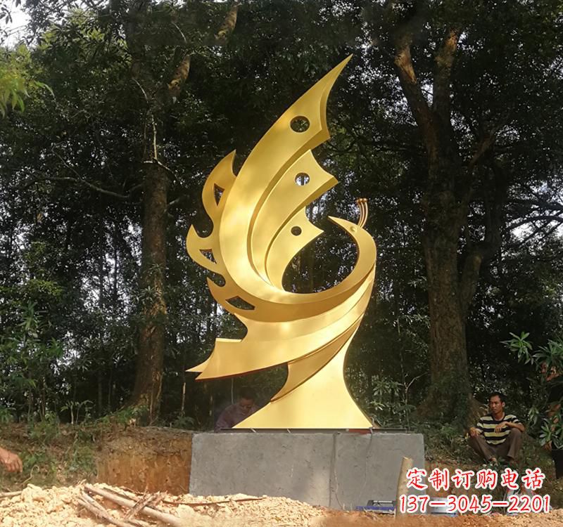 湖州不锈钢凤凰雕塑——彰显传统文化之美