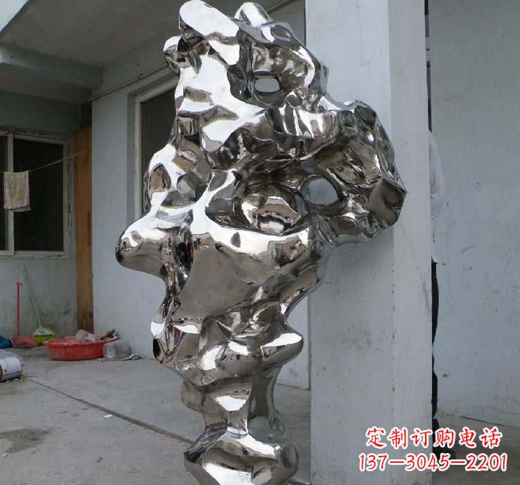 湖州太湖石雕塑精美绝伦的不锈钢园林景观