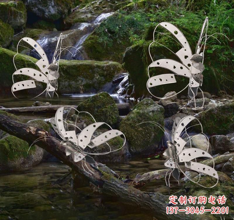 湖州不锈钢园林艺术镂空蝴蝶雕塑——绽放自然之美