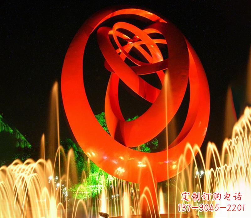 湖州圆环雕塑抽象的艺术之美