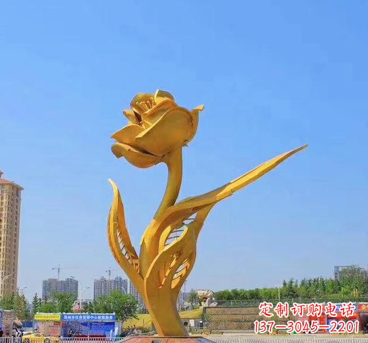 湖州精美不锈钢紫荆花雕塑