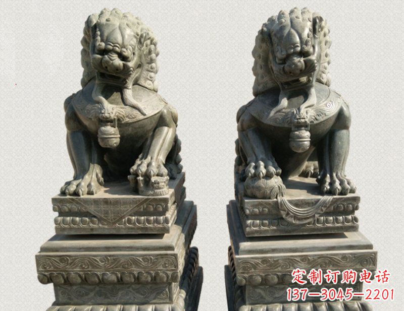 湖州狮子雕塑象征王者风范