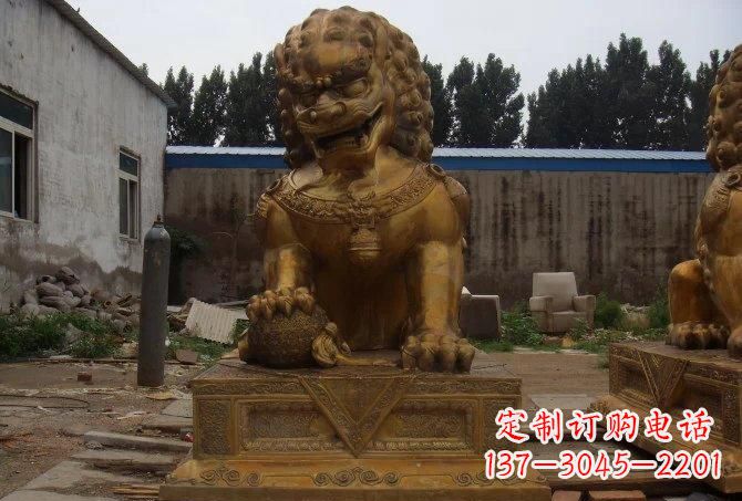 湖州静谧的狮子雕塑精美的工艺与精神传承