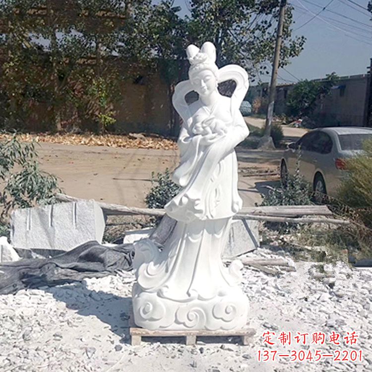 湖州嫦娥奔月汉白玉精美雕像