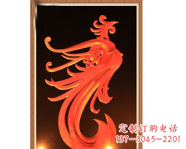 湖州不锈钢凤凰雕塑美丽与传统的完美结合