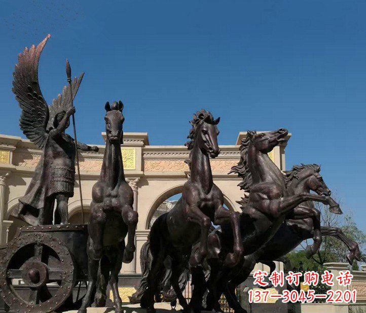 湖州城市广场战马铜雕摆件 (2)