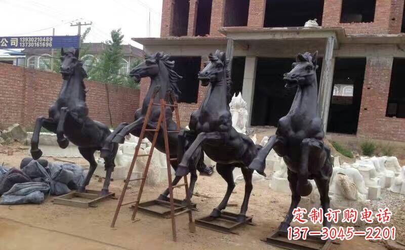 湖州城市广场战马铜雕摆件 (4)