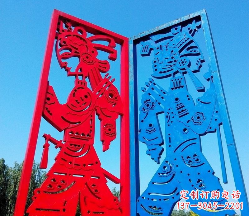 湖州精美的皮影戏雕塑