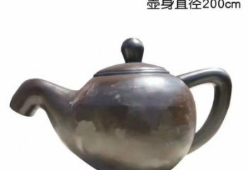 湖州青铜茶壶雕塑——彰显传统文化的艺术精髓