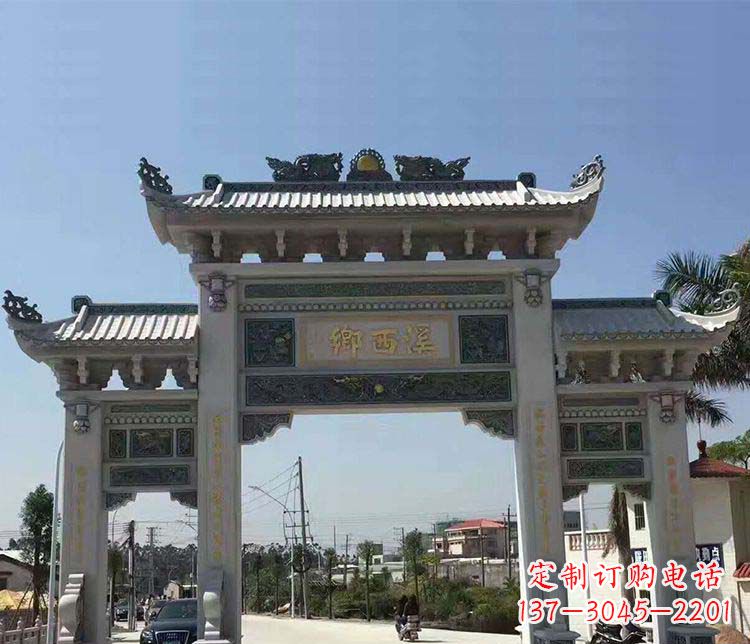 湖州石牌坊雕塑——缅怀深厚的历史情谊