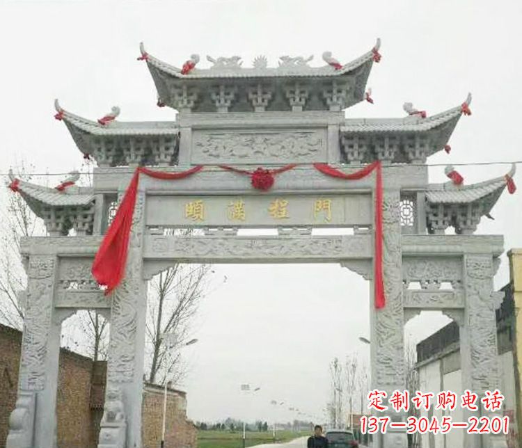 湖州牌坊雕塑纪念历史,传承文化