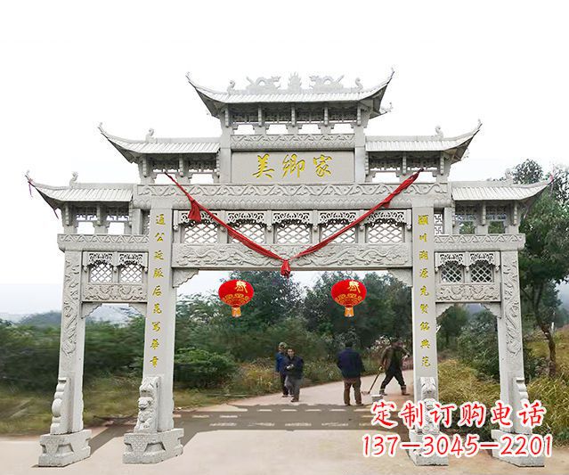 湖州牌坊雕塑珍贵的传统文化