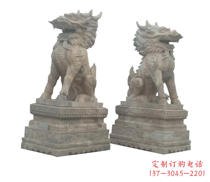 湖州大理石麒麟神秘之门的守护者