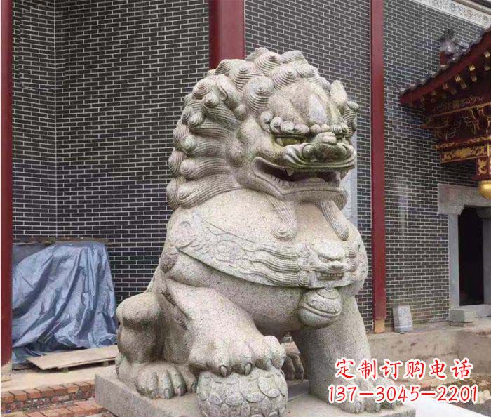 湖州巨型大理石狮子雕塑
