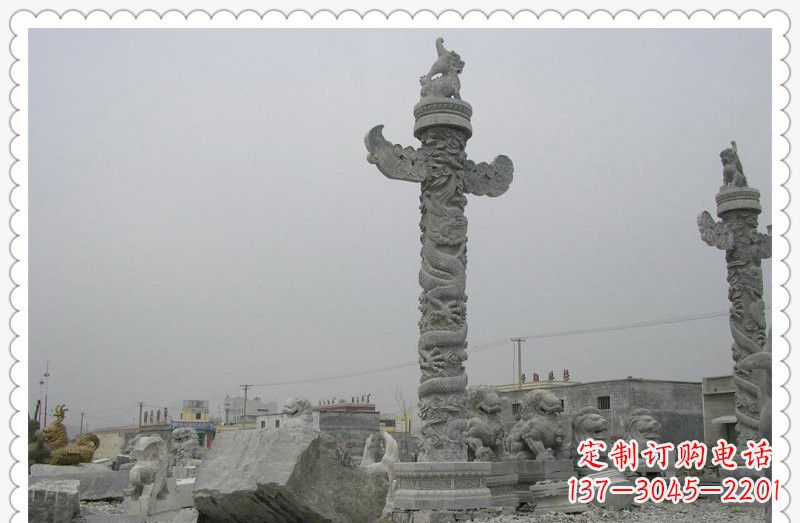 湖州精致雕刻,大理石华表雕塑