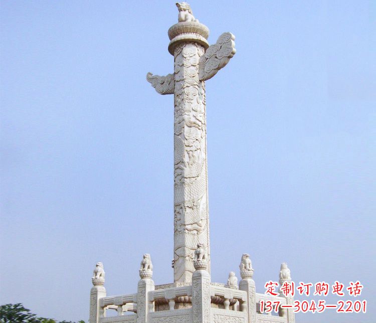 湖州大理石华表雕塑