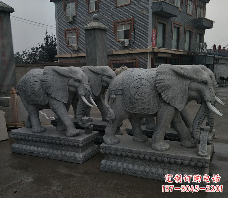 湖州唯美雕刻大象雕塑