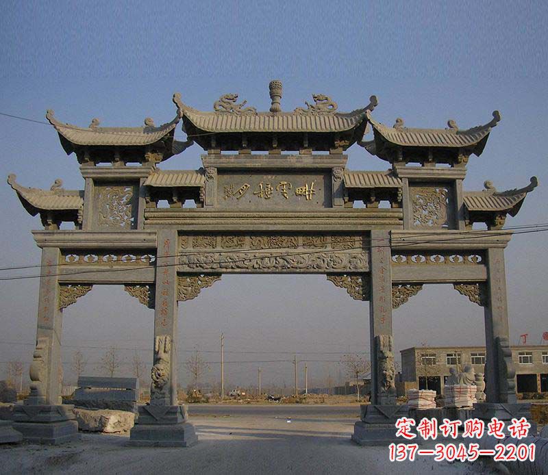 湖州大理石牌楼雕塑定制