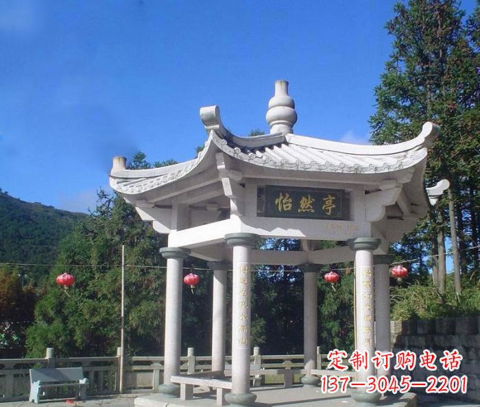 湖州精美大理石凉亭雕塑