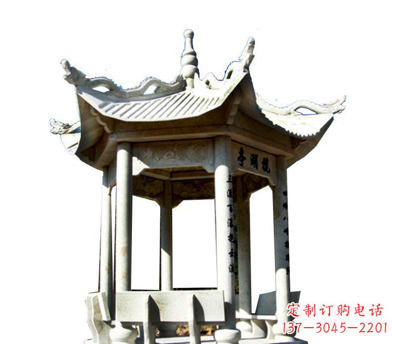 湖州大理石凉亭石雕,历史韵味浓郁