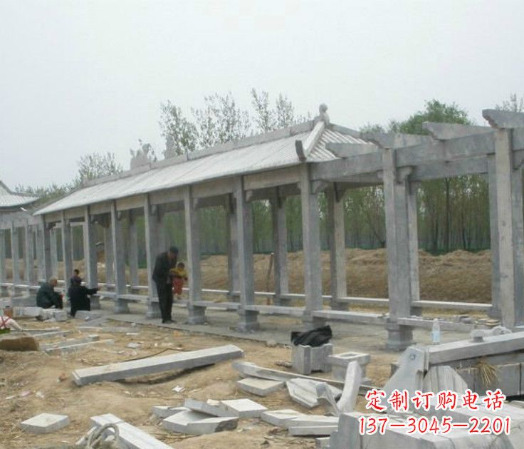 湖州精美大理石凉亭雕塑