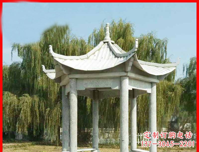 湖州精美大理石凉亭雕塑