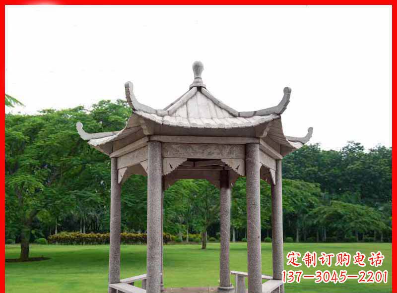 湖州精致大理石凉亭雕塑