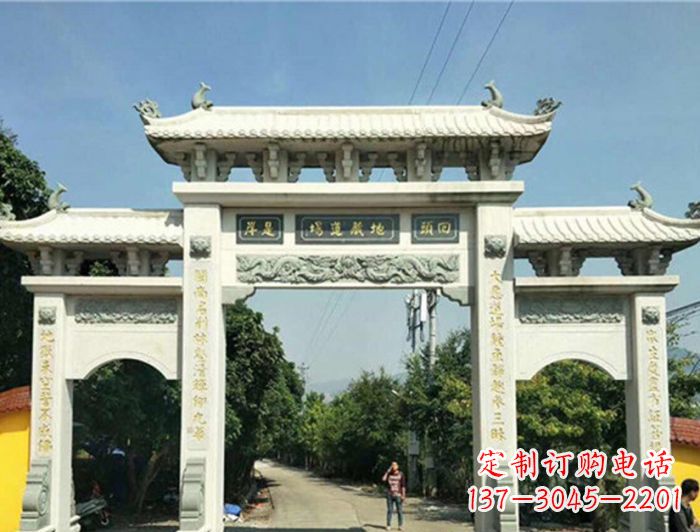 湖州大理石牌坊雕塑