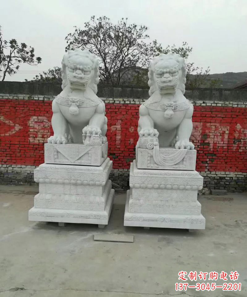 湖州大理石狮子雕塑,精致而壮观