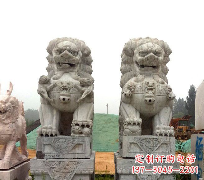 湖州传统大理石狮子雕塑