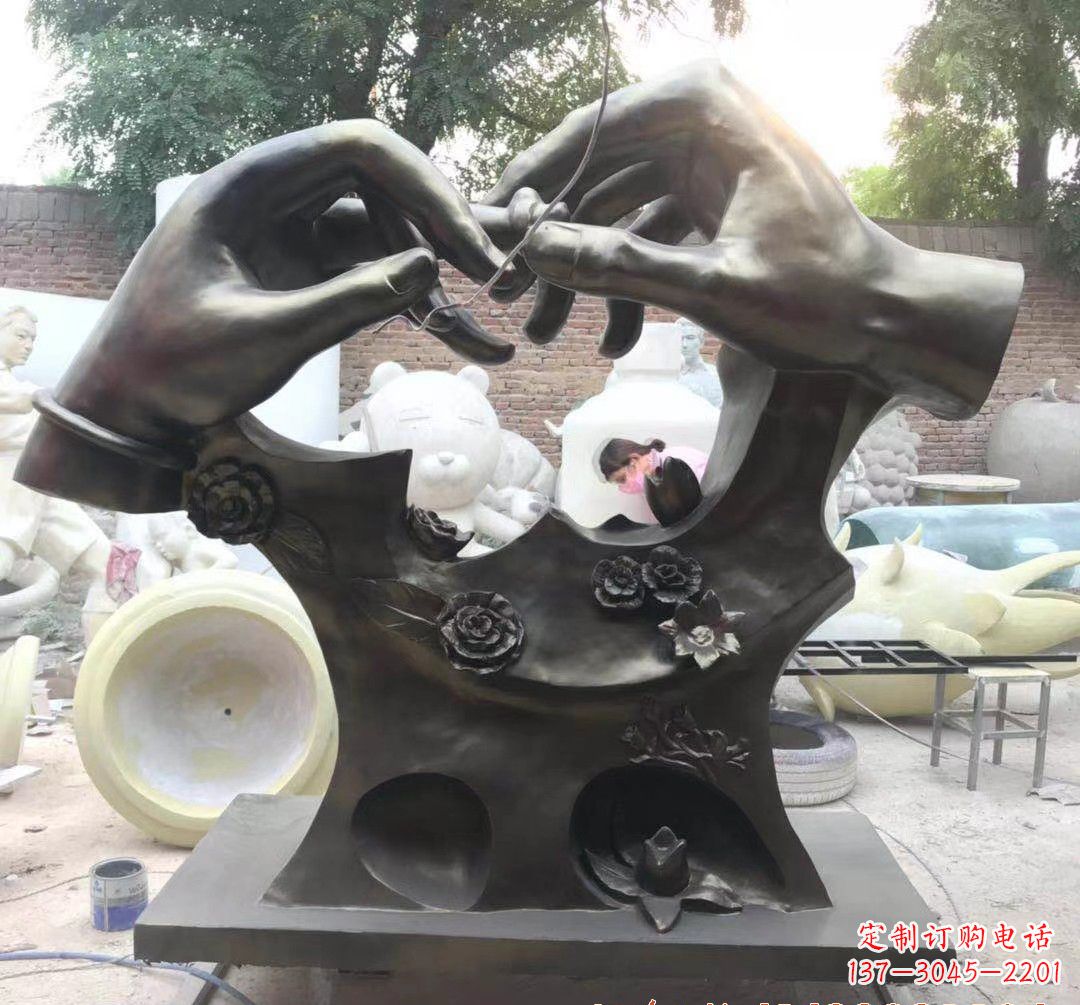 湖州精美铜戒指雕塑