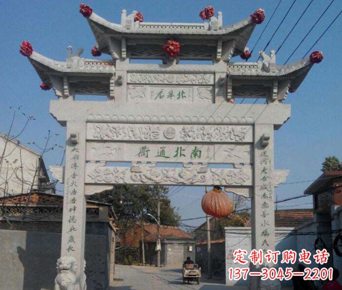 湖州优质大理石牌坊雕塑